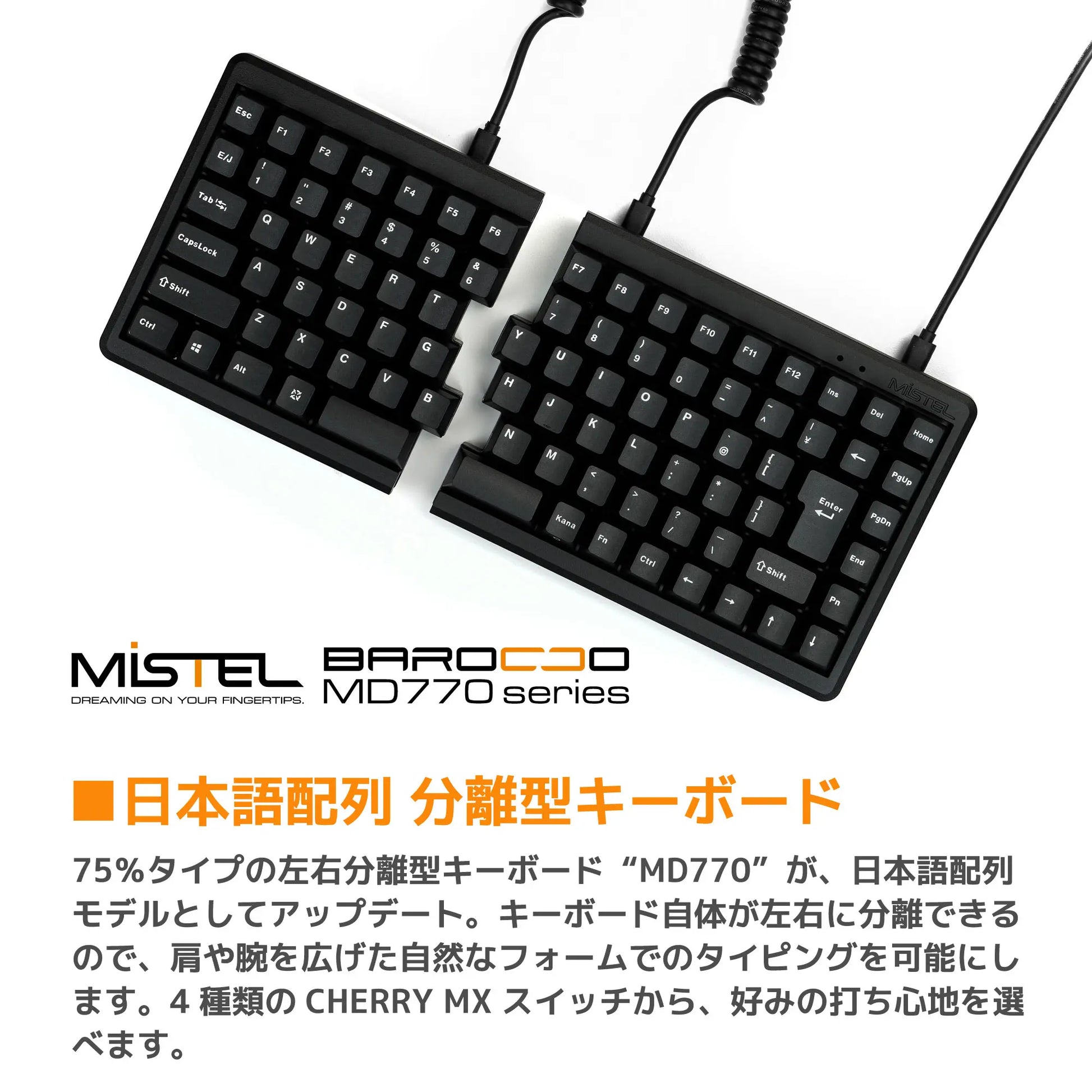 Mistel BAROCCO MD770 RGB JP メカニカル キーボード - PC周辺機器